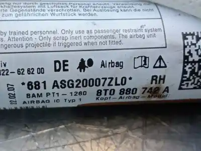 Second-hand car spare part airbag kit for audi a5 coupe (8t) 3.0 tdi quattro oem iam references 8k0959655  897979