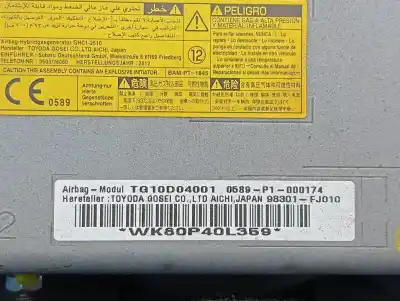 Peça sobressalente para automóvel em segunda mão kit airbag por subaru xv sport referências oem iam 98221fj050  899158
