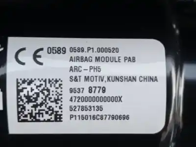 Peça sobressalente para automóvel em segunda mão kit airbag por opel mokka excellence referências oem iam 13594408  910167
