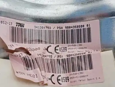 Автозапчасти б/у подушка безопасности передняя правая за citroen c4 cactus business ссылки oem iam 9804358580