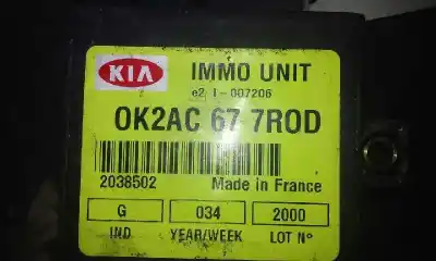 İkinci el araba yedek parçası ecu motor kontrol cihazi için kia carnival i (up) 2.9 tdi oem iam referansları 0k55a18701a  