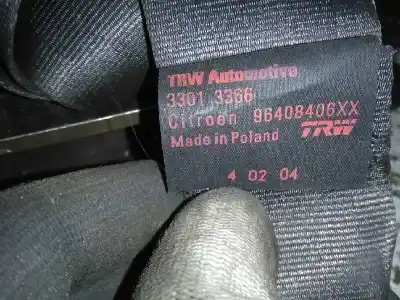 Автозапчасти б/у правый передний ремень безопасности за citroen c3 1.4 hdi (68 cv) 1.4 hdi ссылки oem iam 96408406xx  33013366