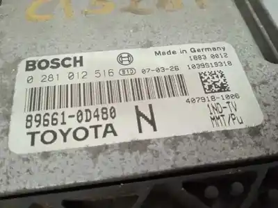 Second-hand car spare part ecu engine control for toyota yaris (ksp9/scp9/nlp9) básico oem iam references 896610d480 896610d480 0281012516