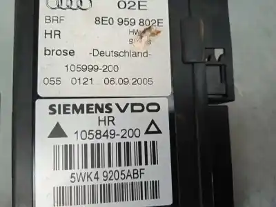 Peça sobressalente para automóvel em segunda mão motor elevador vidro traseiro direito por audi a4 avant (8e) 2.0 tdi referências oem iam 8e0959802e  5wk49205abf