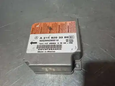 Peça sobressalente para automóvel em segunda mão centralina de airbag por mercedes-benz clase e (w211) berlina e 270 cdi (211.016) referências oem iam a2118203385