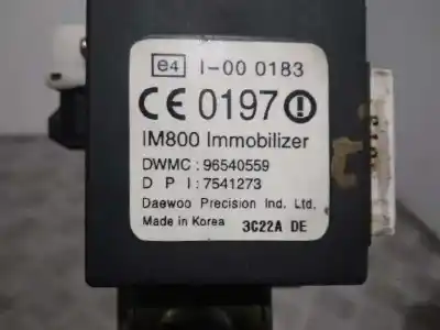 Second-hand car spare part ignition switch for daewoo kalos (klas) 1.2 oem iam references 96540559 531286 7541273