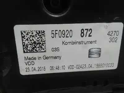 Автозапчастина б/у панель інструментів для seat leon (5f1) 1.2 tsi посилання на oem iam   