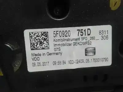 Автозапчастина б/у панель інструментів для seat leon st (5f8) reference посилання на oem iam   
