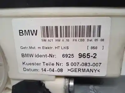 Second-hand car spare part rear left window motor for bmw x3 (e83) 2.0d oem iam references 69259652 6 pins 69259652