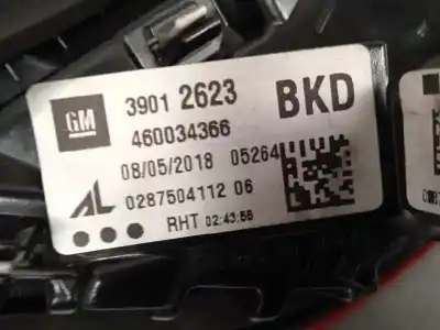 Автозапчасти б/у внутренний левый задний фонарь за opel corsa d (s07) 1.4 (l08 l68) ссылки oem iam 39012623 028751411206 39012623bkd