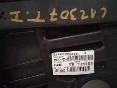 Second-hand car spare part rear left window regulator for kia pro cee´d (jd) 1.4 crdi 90 oem iam references 83470a2340  