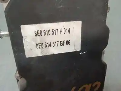Peça sobressalente para automóvel em segunda mão abs por audi a4 avant (8e) 2.0 tdi referências oem iam 8e0614517bf 8e0910517h 0265234336