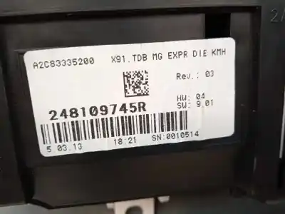 Recambio de automóvil de segunda mano de cuadro instrumentos para renault laguna iii 2.0 dci diesel cat referencias oem iam 248109745r  