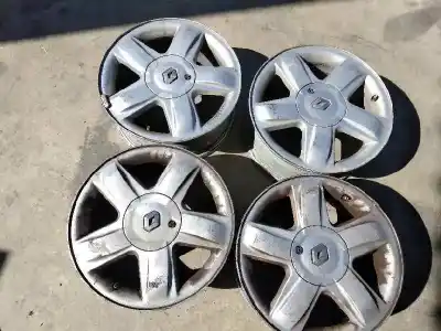 Peça sobressalente para automóvel em segunda mão jogo de jantes por otras marcas clio ii fase ii (b/cb0) authentique referências oem iam 6jx15 et43  