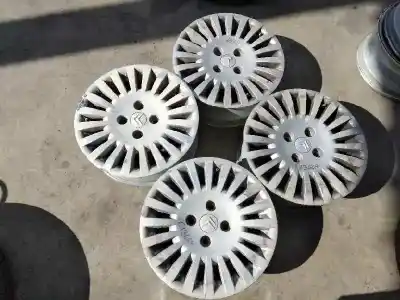 Pezzo di ricambio per auto di seconda mano set di cerchione in lega per citroen c2 sx riferimenti oem iam 6jx15 et27  
