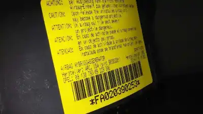 Pezzo di ricambio per auto di seconda mano air bag anteriore sinistro per opel corsa c club riferimenti oem iam fa020390253  