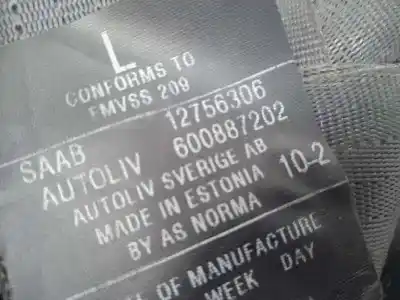 Tweedehands auto-onderdeel veiligheidsgordel links voor voor saab 9-5 berlina 1.9 tid linear sport oem iam-referenties 12756306  600887202