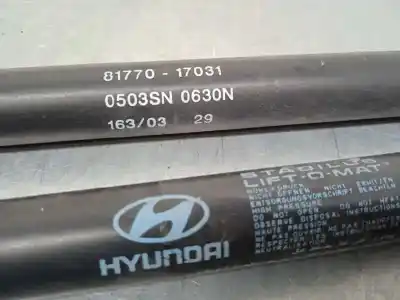 Gebrauchtes Autoersatzteil stossdämpfer für kofferraum / tür heckklappendämpfer zum hyundai matrix (fc) 1.5 crdi gls oem-iam-referenzen 8177017031 630n 570mm