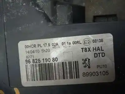 Pezzo di ricambio per auto di seconda mano faro anteriore destro per peugeot 3008 confort riferimenti oem iam 9682519080  89903105