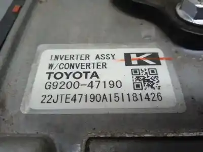 Recambio de automóvil de segunda mano de bateria para toyota auris hybrid active referencias oem iam g920047190  