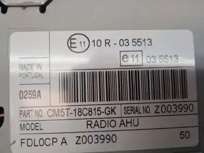 Recambio de automóvil de segunda mano de sistema audio / radio cd para ford focus lim. (cb8) edition referencias oem iam cm5t18c815gk  