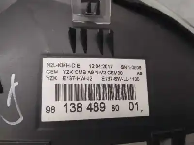 Peça sobressalente para automóvel em segunda mão quadrante por peugeot 208 active referências oem iam 9813848980  