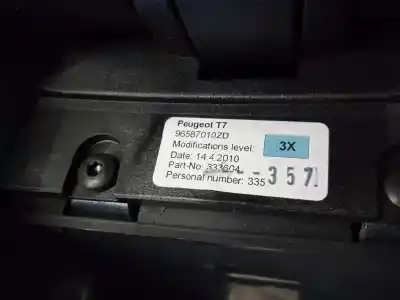 İkinci el araba yedek parçası orta koltuk için peugeot 308 sport oem iam referansları 96587010zd 9660529477 