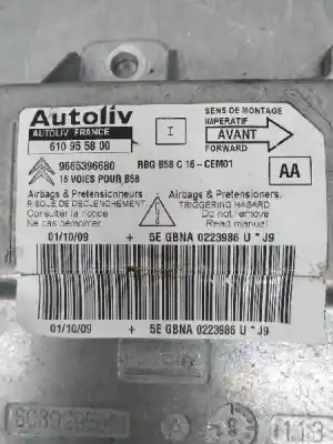 Автозапчасти б/у блок управления подушками безопасности за citroen c4 picasso i monospace (ud_) 1.6 hdi ссылки oem iam 9665396680  