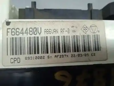 Second-hand car spare part heating / air conditioning control panel for citroen c2 sx oem iam references f664480v 69310002 