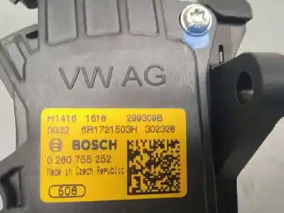 Автозапчастина б/у педальний потенціометр для seat toledo (kg3) reference посилання на oem iam 6r1721503h 6 pins 0280755252