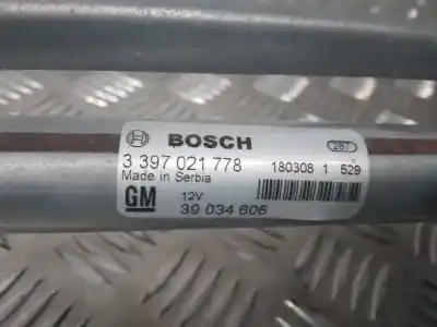 Автозапчасти б/у мотор переднего стеклоочистителя за opel astra k (b16) 1.4 turbo (68) ссылки oem iam 3397021778  