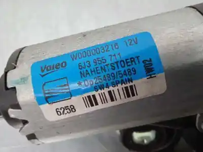 Tweedehands auto-onderdeel achterwissermotor voor seat ibiza (6j5) 1.9 tdi oem iam-referenties 6j3955711 4 pins 6j3955711