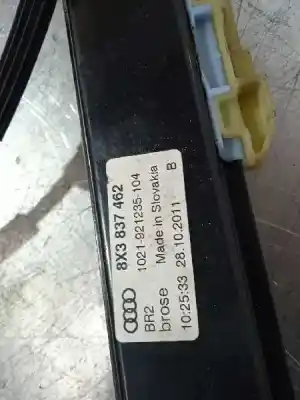 Автозапчасти б/у регулятор стекла переднего правого за audi a1 sportback (8xa, 8xf) 1.6 tdi ссылки oem iam 8x3837462  2 pin