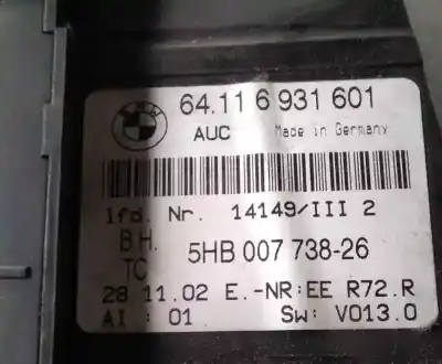 Tweedehands auto-onderdeel klimaatcontrole voor bmw serie 3 berlina (e46) 320d oem iam-referenties 64116931601