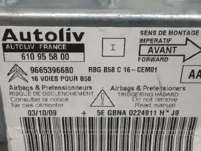 Peça sobressalente para automóvel em segunda mão kit airbag por citroen c4 picasso exclusive referências oem iam 9654102280  