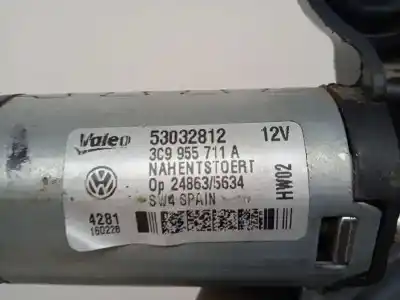 Автозапчастина б/у двигатель заднього склоочисника для volkswagen passat variant (365) advance bluemotion посилання на oem iam 3c9955711a 4 pins 53032811