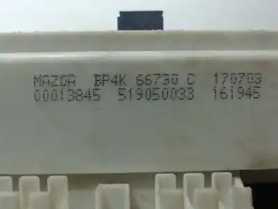 Piesă de schimb auto la mâna a doua panou siguranțe pentru mazda 3 berlina (bk) 1.6 vvt active referințe oem iam bp4k66730c  