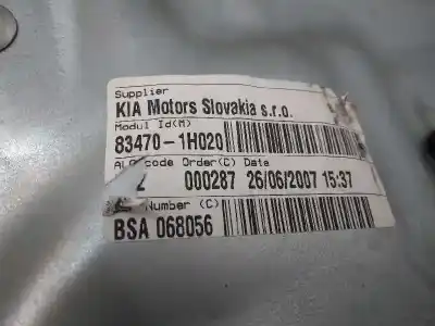 Автозапчасти б/у регулятор стекла заднего левого за kia cee´d active ссылки oem iam 834701h020  