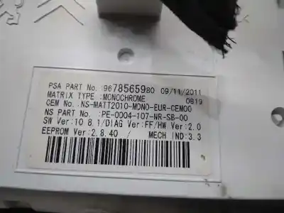 Автозапчастина б/у панель інструментів для citroen ds5 style посилання на oem iam 9809756380  