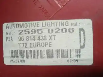 Piesă de schimb auto la mâna a doua lampã spate dreapta pentru peugeot 308 sport referințe oem iam 6351ff 25950206 96814438xt