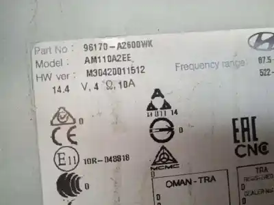 Автозапчасти б/у аудиосистема / радио cd за kia pro_cee´d ( ) concept ссылки oem iam 96170a2600wk  