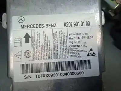 Pièce détachée automobile d'occasion module d'airbag pour mercedes-benz clase clk (w207) coupe 2.1 cdi cat références oem iam a2076800087  