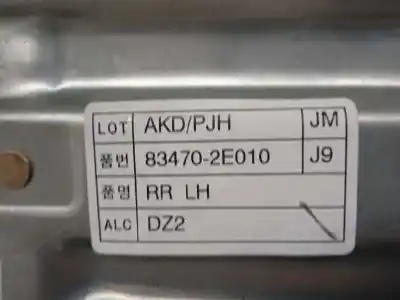 Gebrauchtes Autoersatzteil fensterheber hinten links zum hyundai tucson (jm) 2.0 crdi oem-iam-referenzen 834702e010 2 pins 