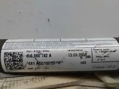 Автозапчасти б/у передняя правая подушка безопасности за audi q7 (4l) 3.0 tdi ссылки oem iam 4l0880742a  