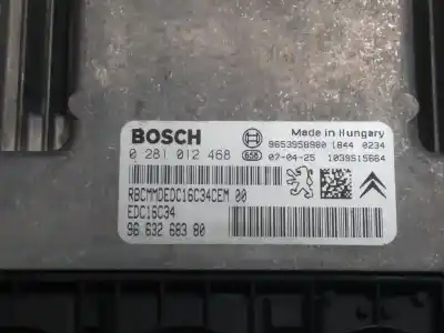 Piesă de schimb auto la mâna a doua unitate de control motor ecu pentru citroen xsara picasso 1.6 hdi 90 lx plus referințe oem iam 0281012468  