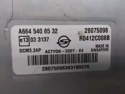 Автозапчасти б/у блок управления двигателем за ssangyong actyon 200 xdi ссылки oem iam r0412c008b a6645406532 28075098