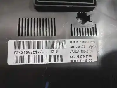 Gebrauchtes Autoersatzteil instrumententafel zum otras marcas captur ii intens oem-iam-referenzen 248109301r  p248109301r