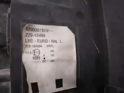 Second-hand car spare part left headlight for renault modus confort dynamique oem iam references 8200301829  