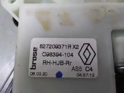 Автозапчасти б/у задний правый стеклорегулятор за renault captur ii intens ссылки oem iam 827209371  6 pin