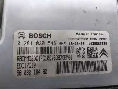 Автозапчасти б/у блок управления двигателем за citroen c4 picasso attraction ссылки oem iam 0281030548  